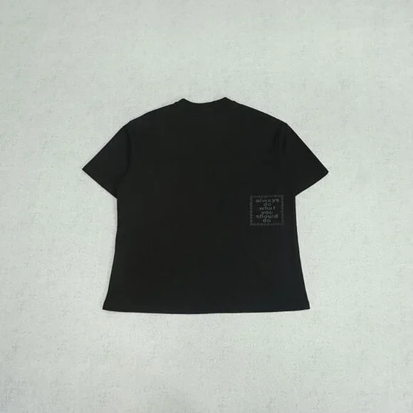 Always Black Subtle Logo Short Sleeve T Shirt